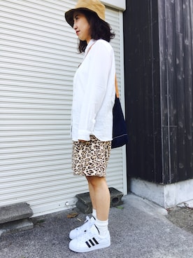 「BEAMS BOY（ビームスボーイ）のアイテム（ハット）」を使った、senaさん（レディース・150cm）の秋コーディネート