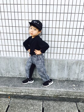 「Grand garcon（グランギャルソン）のアイテム」を使った、senaさん（キッズ・110cm）の秋コーディネート