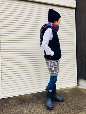 「GOWEST（ゴーウエスト）のアイテム」を使った、senaさん（レディース・150cm）の冬コーディネート