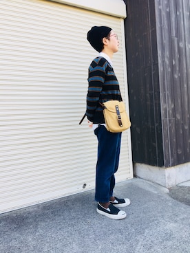 「ジャックパーセル」｜「アイテム（スリッポン）」を使った、senaさん（レディース・150cm）の春コーディネート