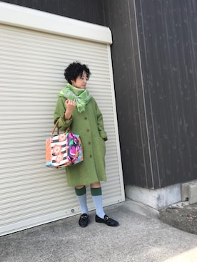 「GABS（ガブス）のアイテム（バッグ）」を使った、senaさん（レディース・150cm）の秋コーディネート