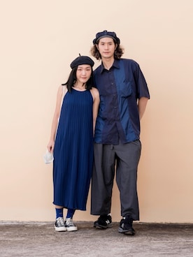 「blue」｜「アイテム（その他）」を使った、Bernice Sioさん（レディース・162cm）の夏コーディネート