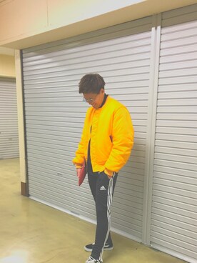 「Dr. Martens（ドクターマーチン）のアイテム（ブルゾン）」を使った、Yuta Hirataさん（メンズ・174cm）の冬コーディネート