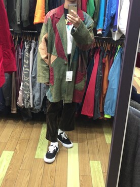「アイテム（ジャージ）」を使った、ジンさん（メンズ・160cm・10代）の秋コーディネート