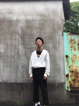 「BIG SMITH（ビッグスミス）のアイテム（パンツ）」を使った、ジンさん（メンズ・160cm）の秋コーディネート