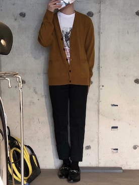 「Steven Alan（スティーブンアラン）のアイテム（ニットキャップ/ビーニー）」を使った、toraさん（メンズ・168cm）の冬コーディネート