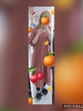 「ニコアンド」｜「アイテム（スリッポン）」を使った、ayuさん（レディース・160cm）の秋コーディネート