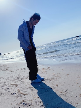 「Avalon（アヴァロン）のアイテム」を使った、もさん（メンズ・180cm）の夏コーディネート