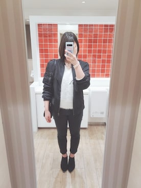 「Avail（アベイル）のアイテム（ブルゾン）」を使った、miyuu0513さん（レディース・168cm）の秋コーディネート