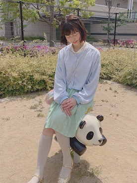 「merry jenny（メリージェニー）のアイテム（バレエシューズ）」を使った、ﾅﾂｷさん（レディース・165cm）の春コーディネート
