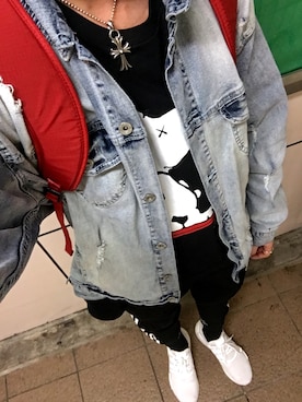 「Cody Sanderson」｜「アイテム（デニムジャケット）」を使った、GOSGMさん（メンズ・173cm）の春コーディネート