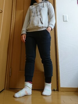 「Honeys（ハニーズ）のアイテム（その他トップス）」を使った、mio_seeさん（レディース・163cm）の春コーディネート