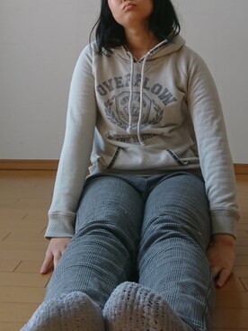 「Honeys（ハニーズ）のアイテム（その他トップス）」を使った、mio_seeさん（レディース・163cm）の冬コーディネート