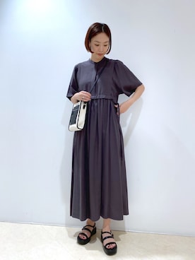 ワンピース ドレス グレー 灰色系 コーディネート Zozotown