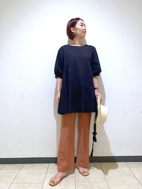「アパートバイローリーズ」｜「アイテム（帽子）」を使った、keicoさん（レディース・168cm）の春コーディネート