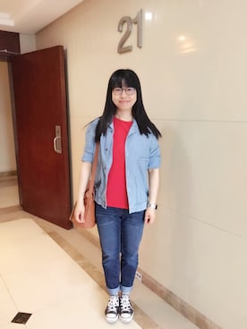 「lumiere（ルミエール）のアイテム」を使った、ジェーン ちゃんさん（レディース・158cm）の春コーディネート