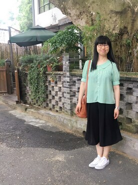 「lumiere（ルミエール）のアイテム」を使った、ジェーン ちゃんさん（レディース・158cm）の春コーディネート