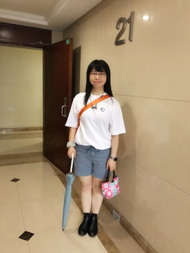 「zakka w（zakka w）のアイテム」を使った、ジェーン ちゃんさん（レディース・158cm）の夏コーディネート