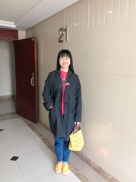 「PULL&BEAR（プルアンドベア）のアイテム（パーカー）」を使った、ジェーン ちゃんさん（レディース・158cm）の春コーディネート