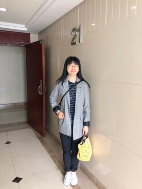 「PULL&BEAR（プルアンドベア）のアイテム（テーラードジャケット）」を使った、ジェーン ちゃんさん（レディース・158cm）の春コーディネート
