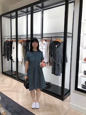 「The Cambridge Satchel Company（ケンブリッジサッチェル）のアイテム（ショルダーバッグ）」を使った、ジェーン ちゃんさん（レディース・158cm）の夏コーディネート
