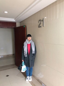 「PULL&BEAR（プルアンドベア）のアイテム（パーカー）」を使った、ジェーン ちゃんさん（レディース・158cm）の秋コーディネート