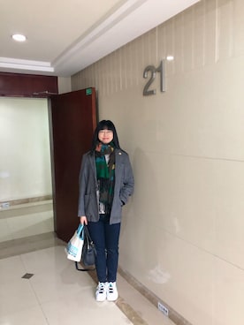 「RADLEY（ラドリー）のアイテム」を使った、ジェーン ちゃんさん（レディース・158cm）の秋コーディネート