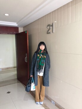 「RADLEY（ラドリー）のアイテム」を使った、ジェーン ちゃんさん（レディース・158cm）の冬コーディネート