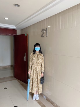 「雨」｜「アイテム（ワンピース/ドレス）」を使った、ジェーン ちゃんさん（レディース・158cm）の夏コーディネート