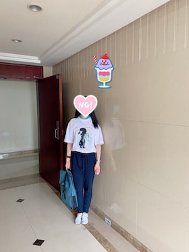 「RAINS（レインズ）のアイテム（バッグ）」を使った、ジェーン ちゃんさん（レディース・158cm）の夏コーディネート