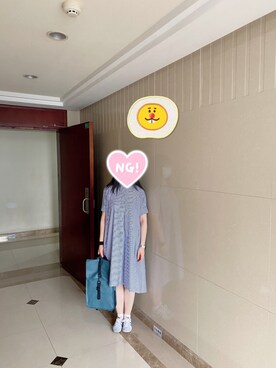 「RAINS（レインズ）のアイテム（バッグ）」を使った、ジェーン ちゃんさん（レディース・158cm）の夏コーディネート