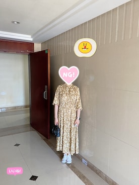 「休闲」｜「アイテム（ワンピース）」を使った、ジェーン ちゃんさん（レディース・158cm）の夏コーディネート