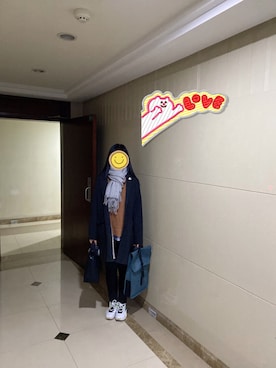 「RAY CASSIN（レイカズン）のアイテム（チェスターコート）」を使った、ジェーン ちゃんさん（レディース・158cm）の冬コーディネート