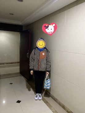 「RIPNDIP（リップンディップ）のアイテム（帽子）」を使った、ジェーン ちゃんさん（レディース・158cm）の冬コーディネート
