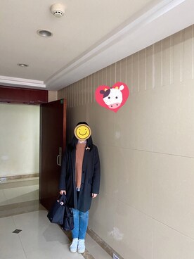「RAY CASSIN（レイカズン）のアイテム（チェスターコート）」を使った、ジェーン ちゃんさん（レディース・158cm）の冬コーディネート