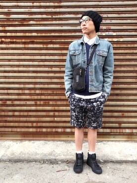 「TOMMY（トミー）のアイテム（ジャケット/アウター）」を使った、Hsingさん（メンズ・165cm）の冬コーディネート