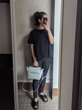 「inter-chaussures（インターショシュール）のアイテム」を使った、mmmさん（レディース・159cm）の夏コーディネート