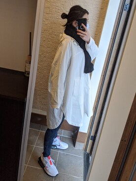 「ナイキスニーカー」｜「アイテム（ナイロンジャケット）」を使った、mmmさん（レディース・160cm）の冬コーディネート