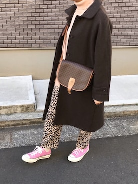 「ANGIE（アンジー）のアイテム（ニット/セーター）」を使った、akarinsさん（レディース・159cm）の冬コーディネート