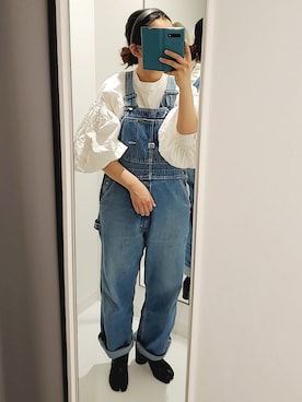 「Maison Margiela（メゾンマルジェラ）のアイテム（ブーツ）」を使った、akarinsさん（レディース・158cm）の春コーディネート