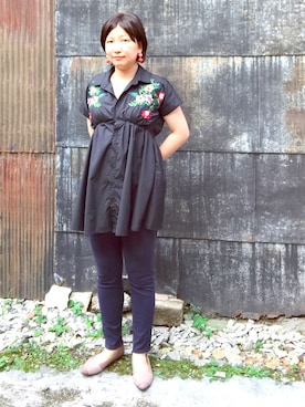 「FLYING TIGERS（フライングタイガー）のアイテム（アクセサリー）」を使った、野原仔猫さん（レディース・166cm）の夏コーディネート