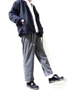 「SENSE OF PLACE by URBAN RESEAR」｜「アイテム（その他）」を使った、Ryoooさん（メンズ・177cm）の冬コーディネート