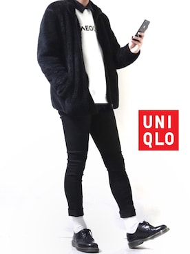 「Dr. Martens（ドクターマーチン）のDr.Martens / ドクターマーチン 1461 3EYE GIBSON SHOE 3ホール ギブソン シューズ ブーツ（ブーツ）」を使った、Ryoooさん（メンズ・177cm）の冬コーディネート