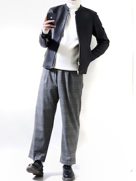 「Dr. Martens（ドクターマーチン）のDr.Martens / ドクターマーチン 1461 3EYE GIBSON SHOE 3ホール ギブソン シューズ ブーツ（ブーツ）」を使った、Ryoooさん（メンズ・177cm）の冬コーディネート