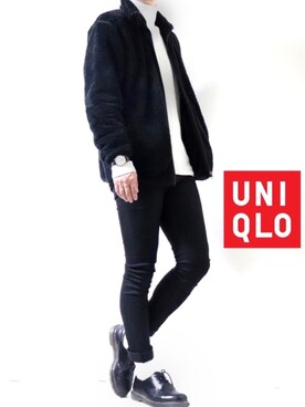 「Dr. Martens（ドクターマーチン）のDr.Martens / ドクターマーチン 1461 3EYE GIBSON SHOE 3ホール ギブソン シューズ ブーツ（ブーツ）」を使った、Ryoooさん（メンズ・177cm）の冬コーディネート