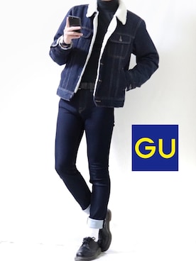 「Dr. Martens（ドクターマーチン）のDr.Martens / ドクターマーチン 1461 3EYE GIBSON SHOE 3ホール ギブソン シューズ ブーツ（ブーツ）」を使った、Ryoooさん（メンズ・177cm）の冬コーディネート