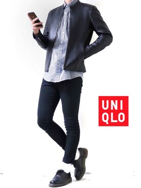 「Dr. Martens（ドクターマーチン）のDr.Martens / ドクターマーチン 1461 3EYE GIBSON SHOE 3ホール ギブソン シューズ ブーツ（ブーツ）」を使った、Ryoooさん（メンズ・177cm）の冬コーディネート