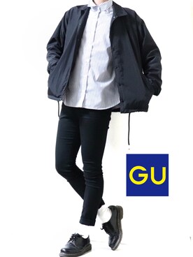 「Dr. Martens（ドクターマーチン）のDr.Martens / ドクターマーチン 1461 3EYE GIBSON SHOE 3ホール ギブソン シューズ ブーツ（ブーツ）」を使った、Ryoooさん（メンズ・177cm）の春コーディネート