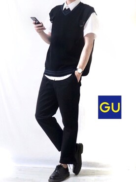 「Dr. Martens（ドクターマーチン）のDr.Martens / ドクターマーチン 1461 3EYE GIBSON SHOE 3ホール ギブソン シューズ ブーツ（ブーツ）」を使った、Ryoooさん（メンズ・177cm）の夏コーディネート