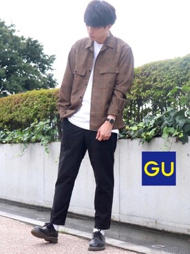 「Dr. Martens（ドクターマーチン）のDr.Martens / ドクターマーチン 1461 3EYE GIBSON SHOE 3ホール ギブソン シューズ ブーツ（ブーツ）」を使った、Ryoooさん（メンズ・178cm）の夏コーディネート